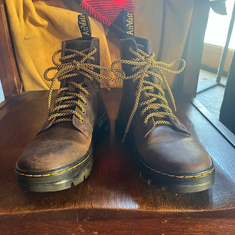 Dr. Martens Brown Combat Boots Never Worn